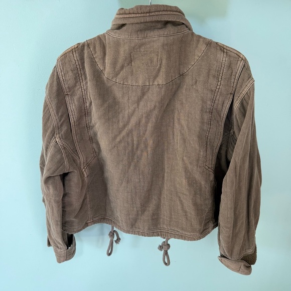FREE PEOPLE EYES ON YOU SURPLUS OVERSIZED BAGGY JACKET WOMENS XS NWT UTILITY - Picture 9 of 11
